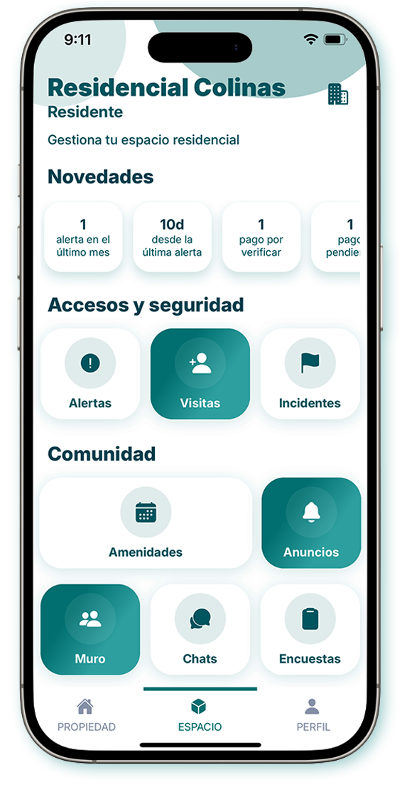 Vista previa de la app Resigard en iPhone